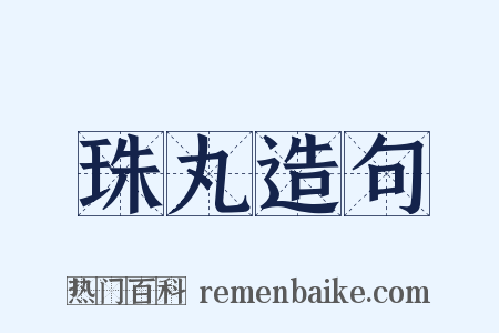 珠丸造句是什么意思的图片